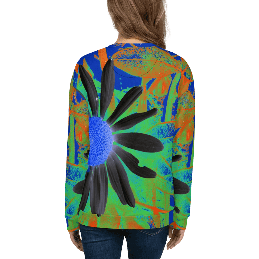 Cool Vibrant Abstract Daisy Unisex Sweatshirt product image (11)