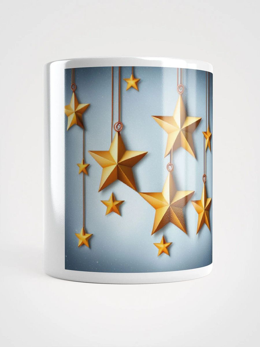 New Golden Stars White Glossy Mug product image (5)