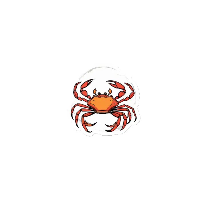 Symmetrical Crab Die-Cut Magnets product image (1)