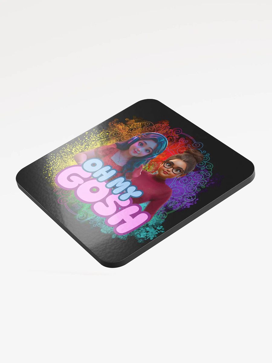 "Oh My Gosh" Glossed Cork Coaster product image (3)