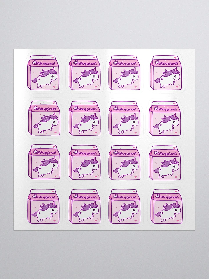 Milky Pixel Logo Stickers product image (1)