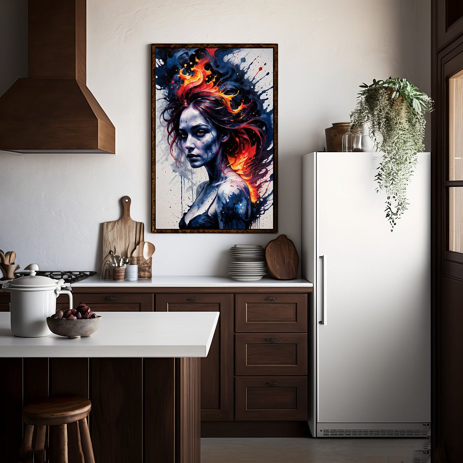 Fire Elemental 1 - Set of 6 Printable Images product image (5)