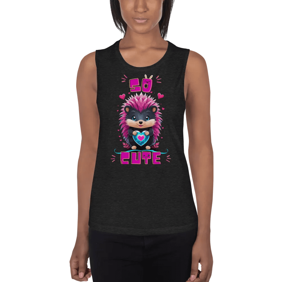 Adorable Hedgehog Love - Muscle Tank product image (1)
