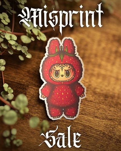 ✨MISPRINT SALE✨
I have some discount Strawbubu stickers that didn’t turn out quite right that need homes!! 🥺

🍓They are $1 OF...