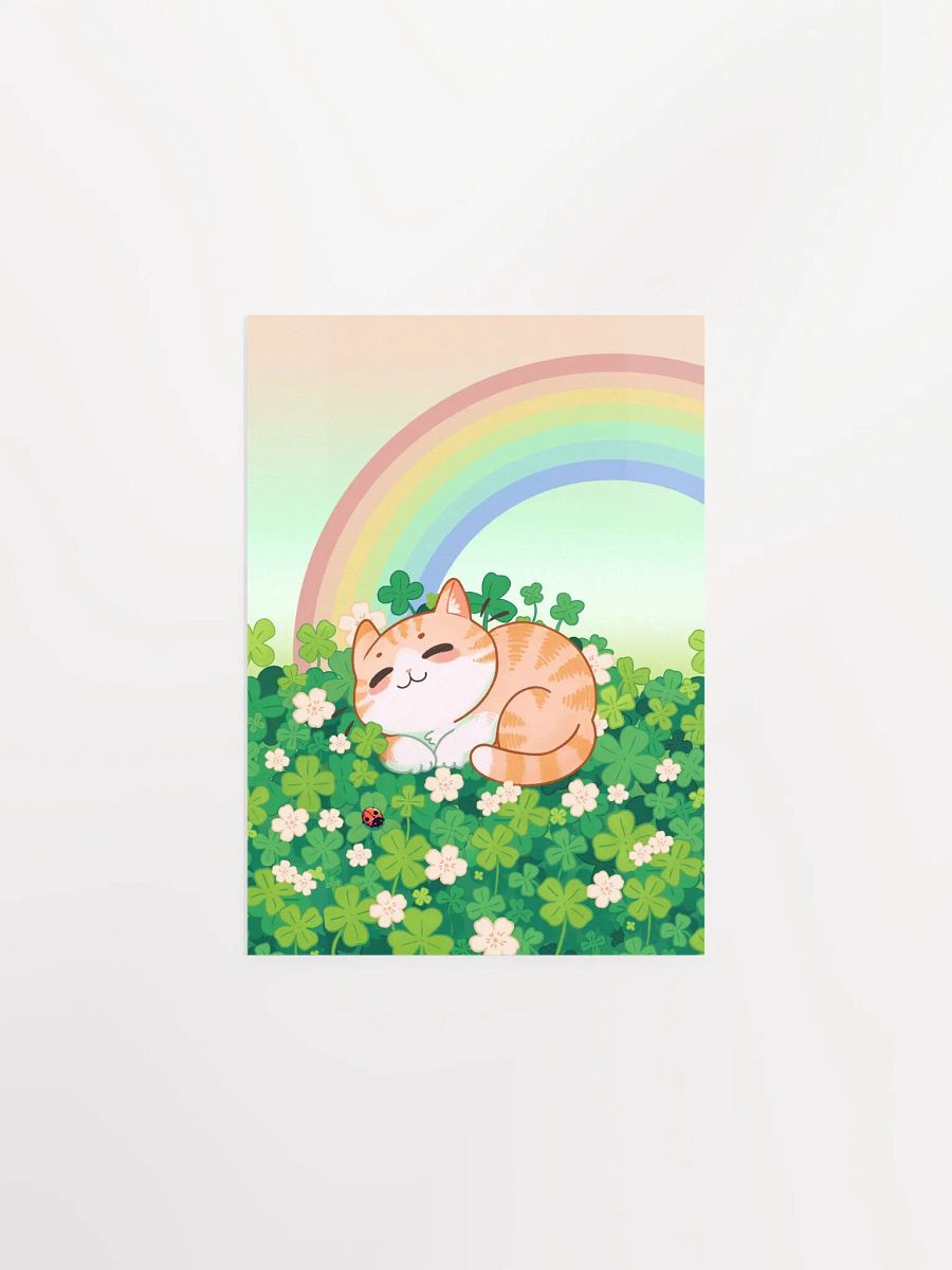Lucky cat - St. Patrick Irish charm Poster product image (5)
