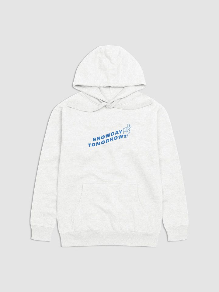 BNW - snowday tomorrow, white, hoodie product image (1)