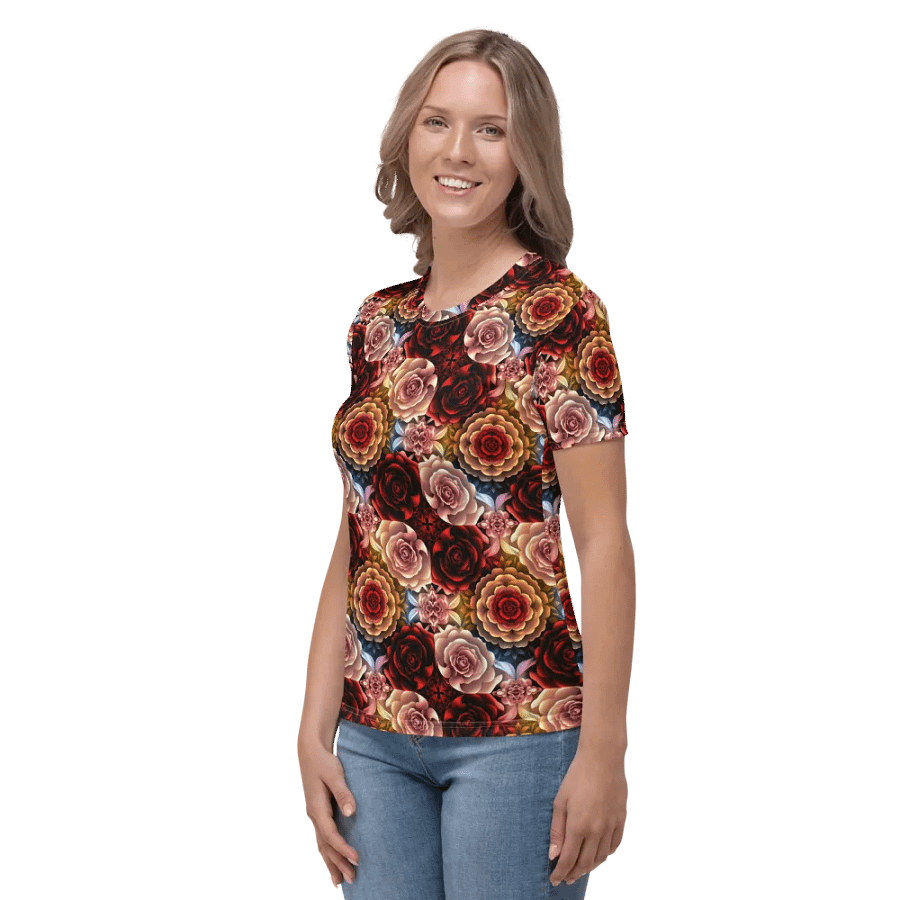 Rose Garden Dream Women's Crew Neck Tee product image (4)