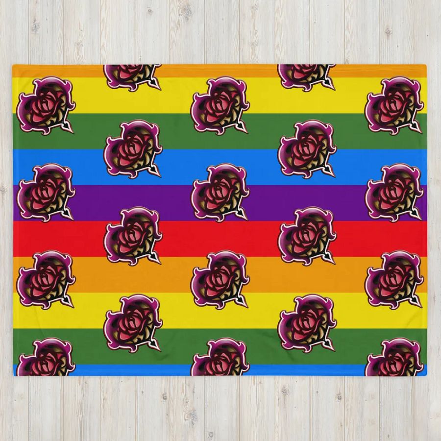 Zagarose Rainbow Throw Blanket product image (4)