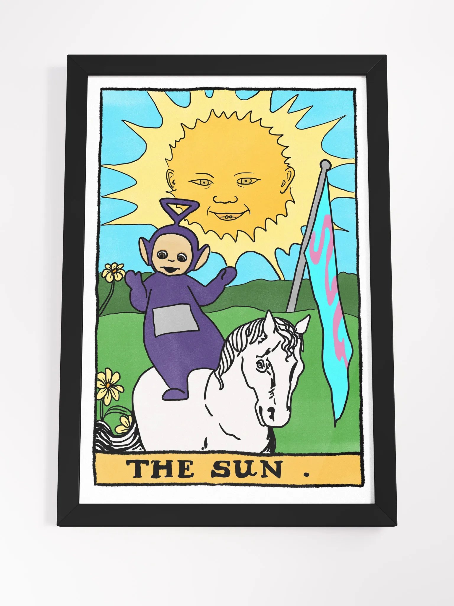 Teletubbies Sun Tarot Card Framed Print product image (4)