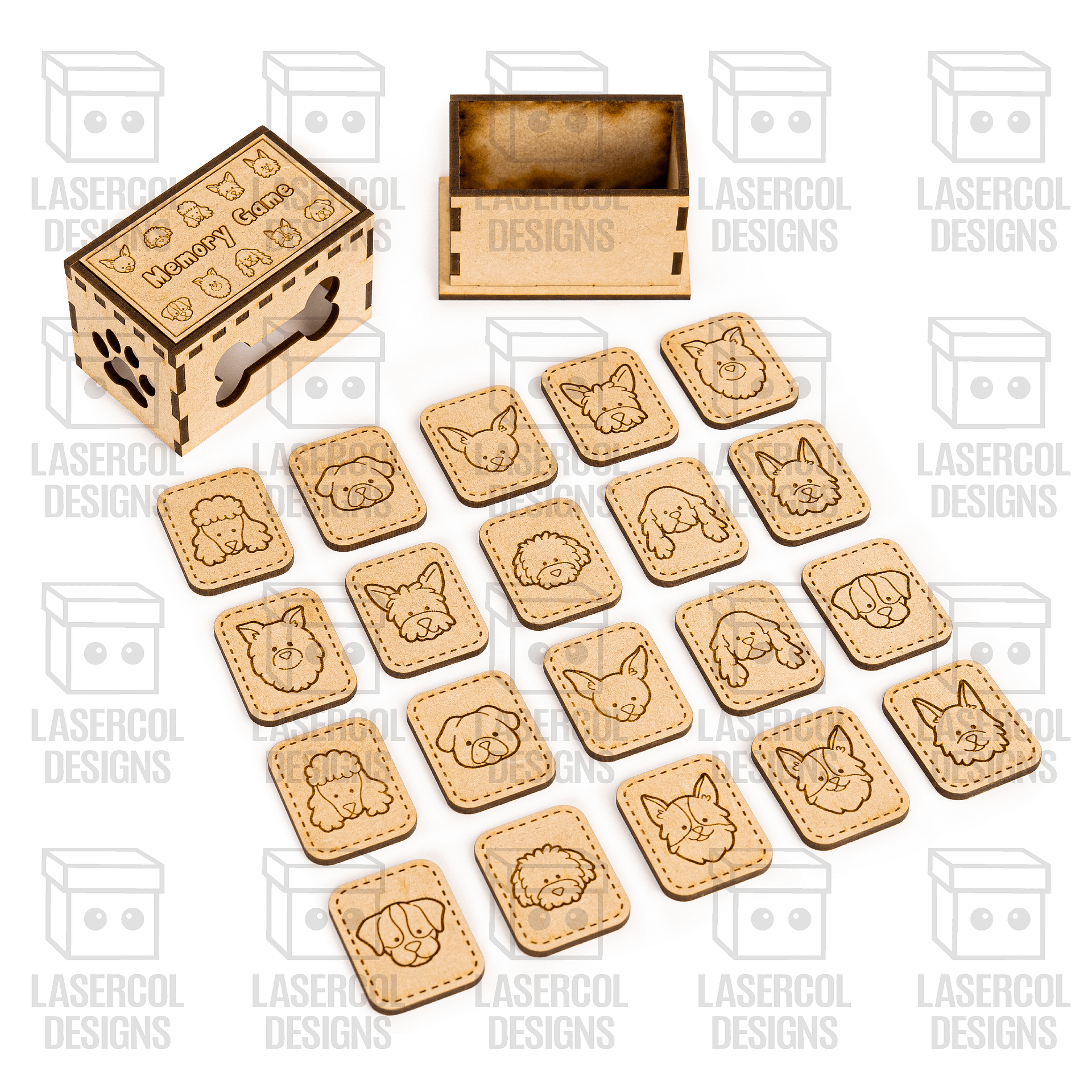 Memory Game (Dogs) Version - Laser Cut Files product image (5)