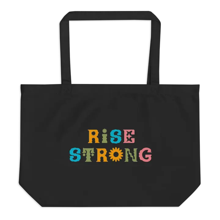 Rise Strong Tote Bag – Eco-Friendly and Inspirational product image (1)
