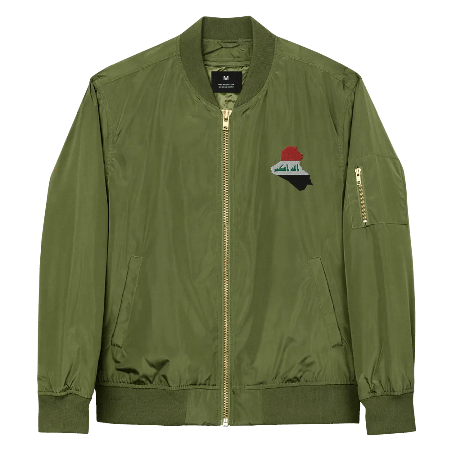 Iraq Flag Premium Recycled Bomber Jacket product image (8)