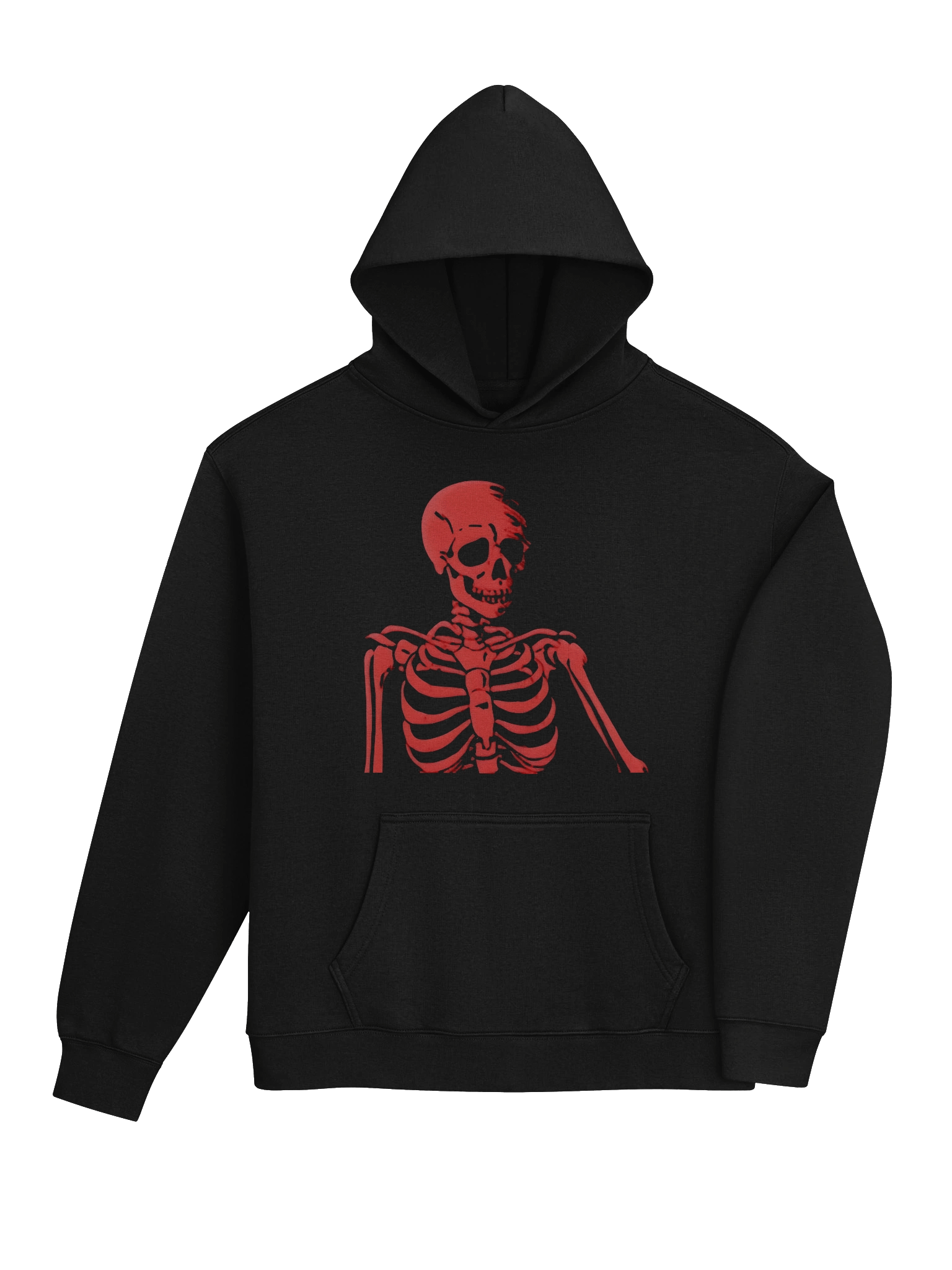 INFERNO CORE - Grunge/Goth Red Skeleton Pop Oversized Hoodie product image (25)