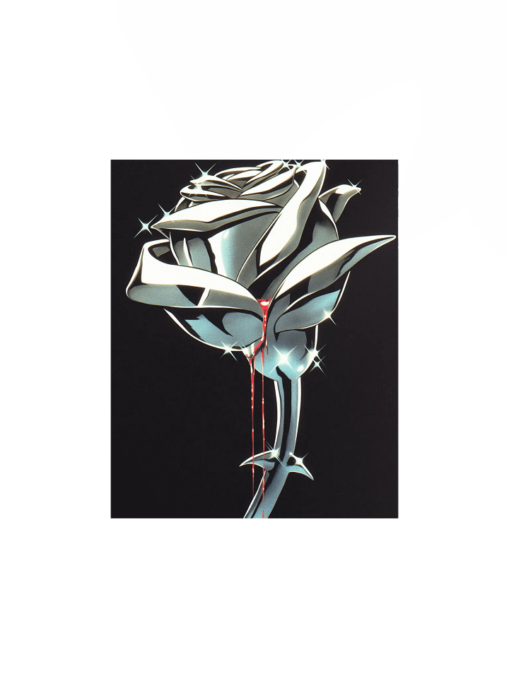Gothic Metalic Rose Matte Poster product image (2)