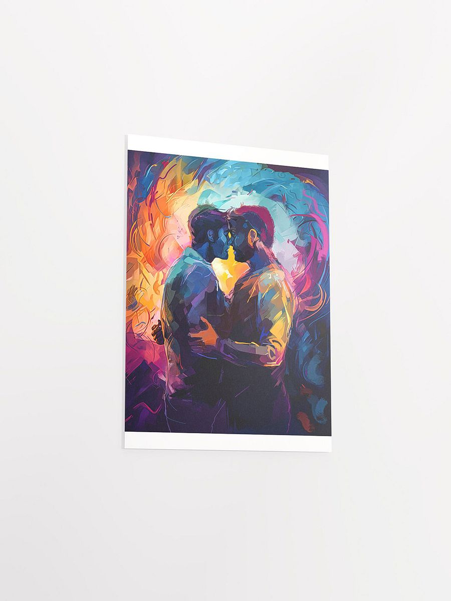 Two Men – Colorful Embrace Gay Matte Poster product image (3)