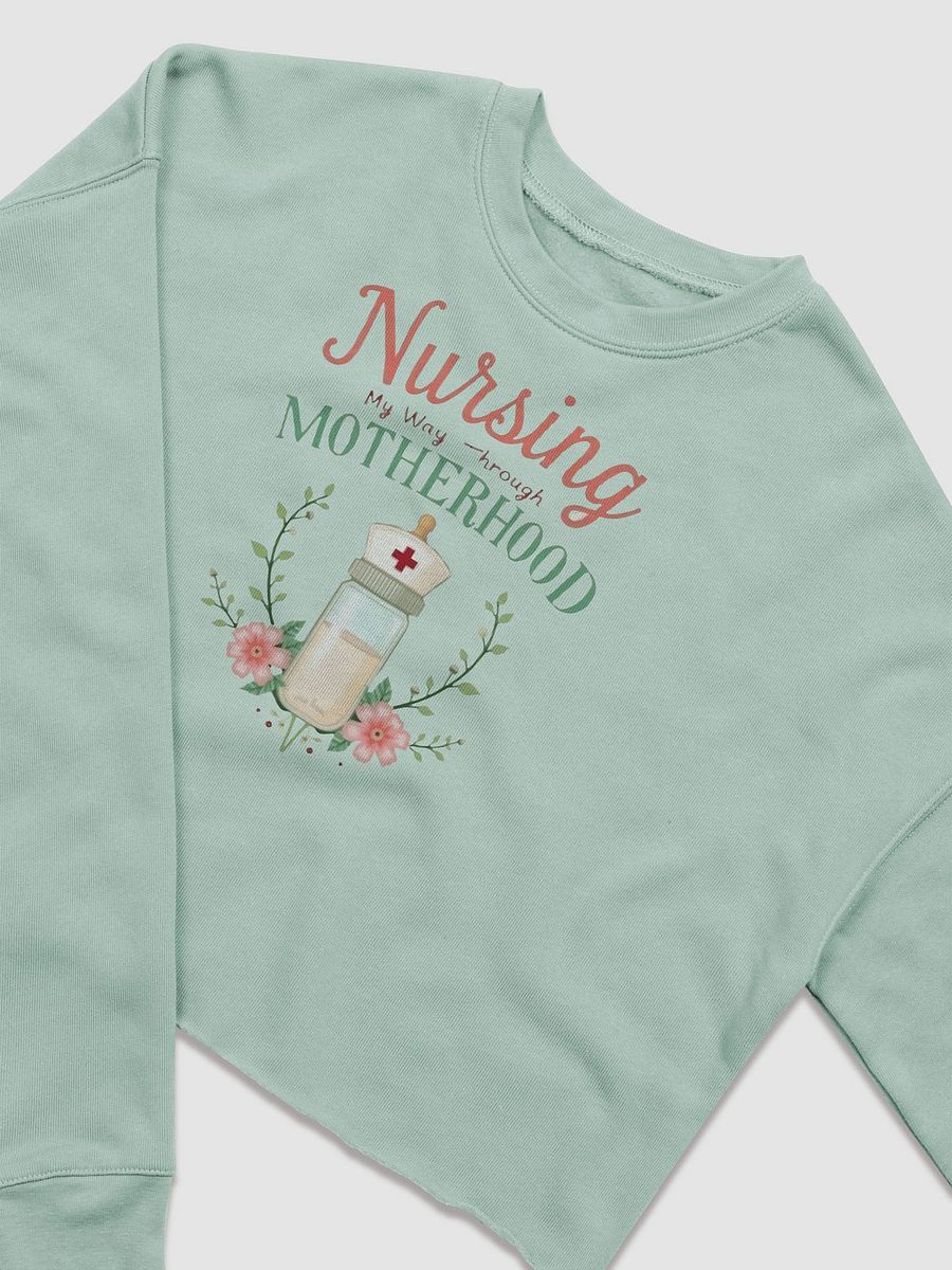 Motherhood Nursing Floral Crop Sweatshirt product image (15)
