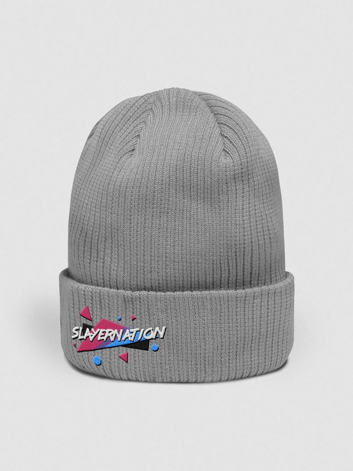 90s SlayerNation Atlantis Organic Ribbed Beanie product image (4)