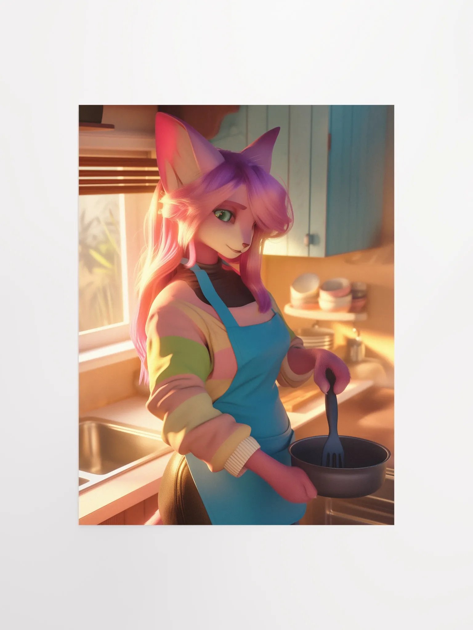 Fantasy Fox Chef Poster product image (2)