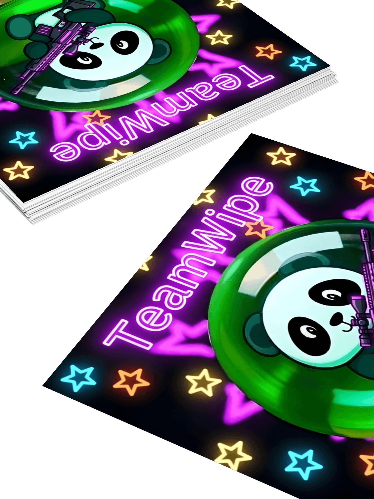 Neon Panda TeamWipe Stickers product image (14)