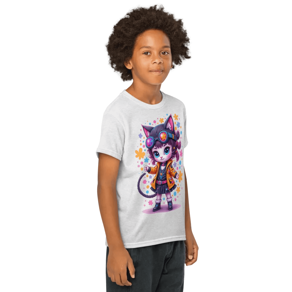 Whimsical Gadget Kitty Adventure Youth Tee product image (69)