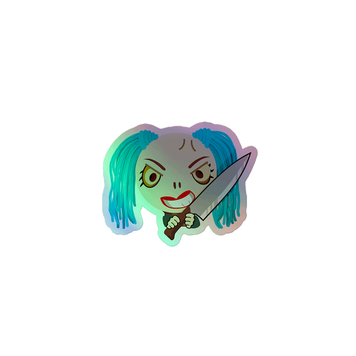 Holographic Miss Crazy Knife Sticker product image (1)