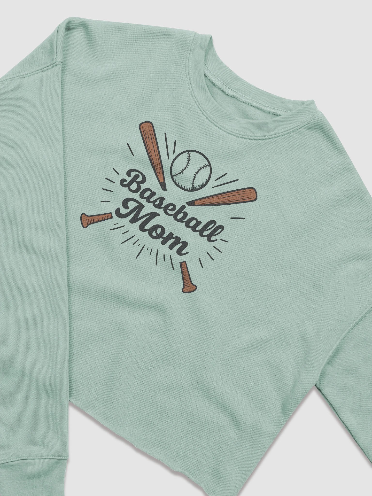 Baseball Mom Crop Top – Vintage Sports Style for Game Day Moms product image (2)