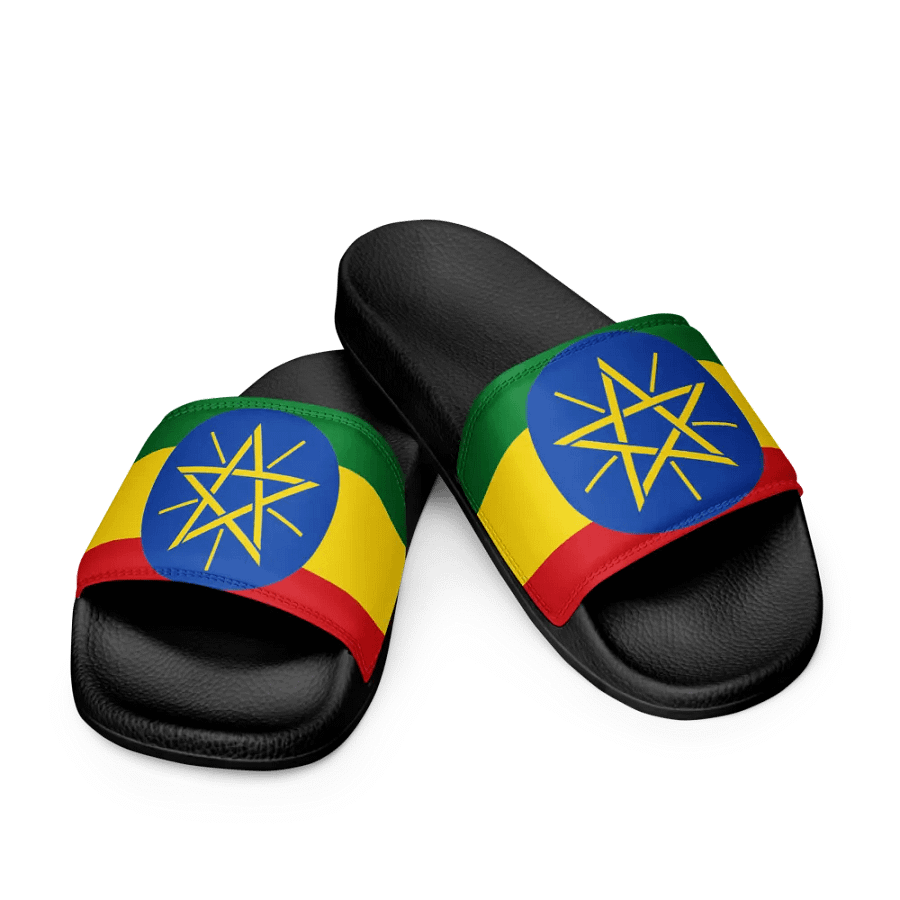 Ethiopian-Star and Stripes Women's Slides product image (9)
