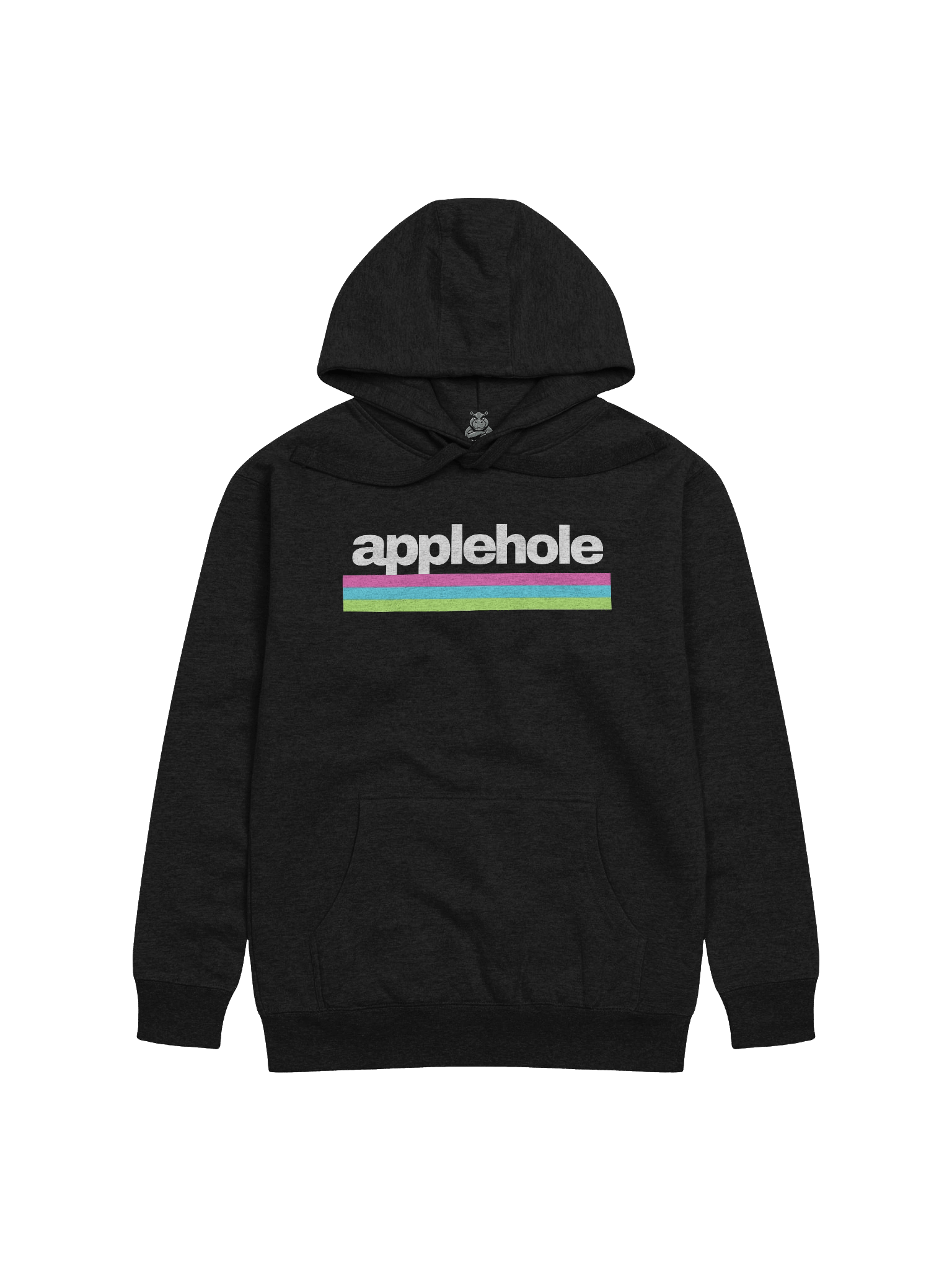 "Applehole" Hoodie – Funny Asshole Graphic Hoodie | Sarcastic Hippo Viral Humor Hoodie product image (3)