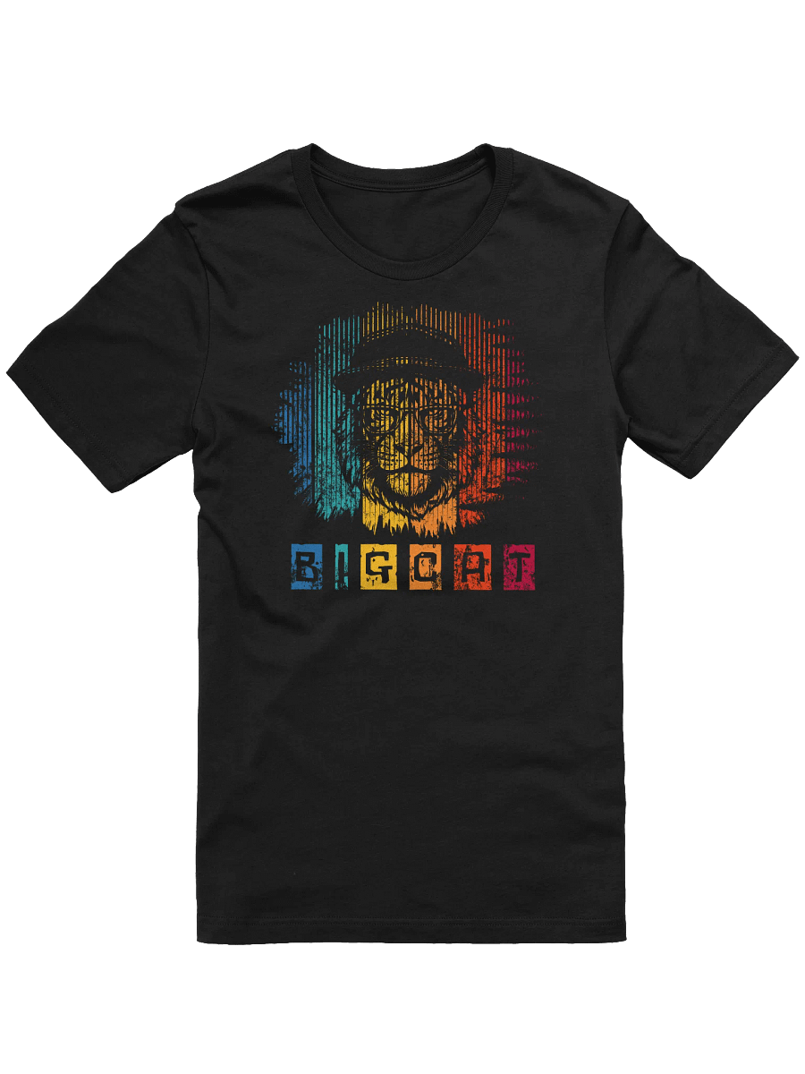 Big Cat Retro Style Graphic Tee – Best Father's Day Gift - Cool Lion with Hat & Glasses product image (1)