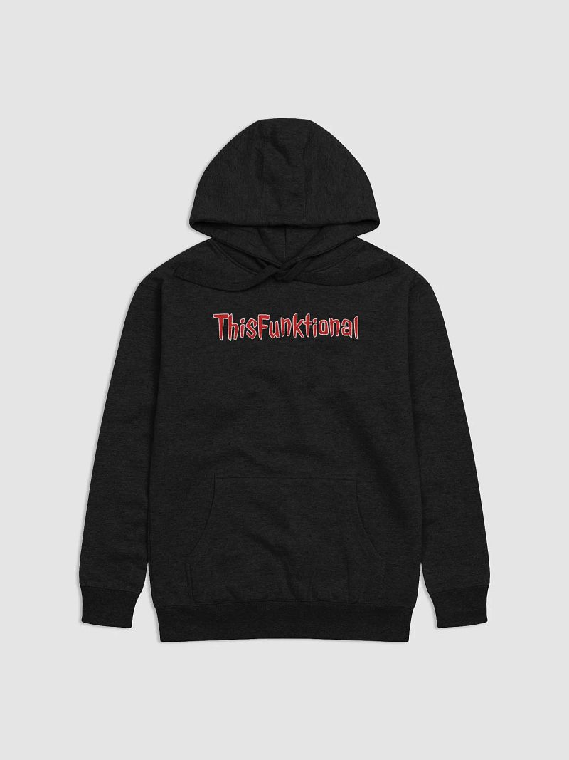 ThisFunktional Hoodie (red letters with white outline)