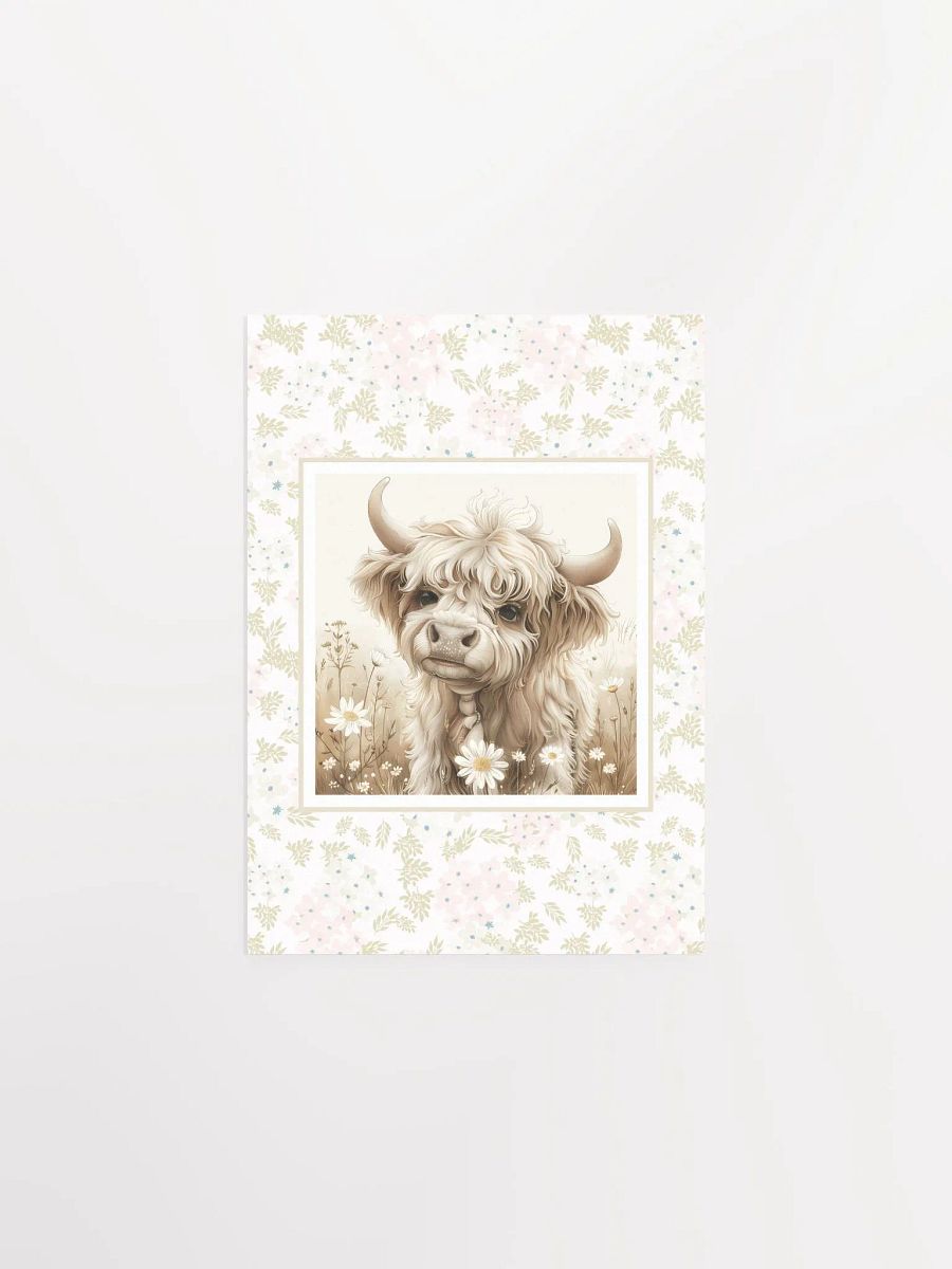 Highland Cow and Boho Pink Floral Nursery Decor product image (2)