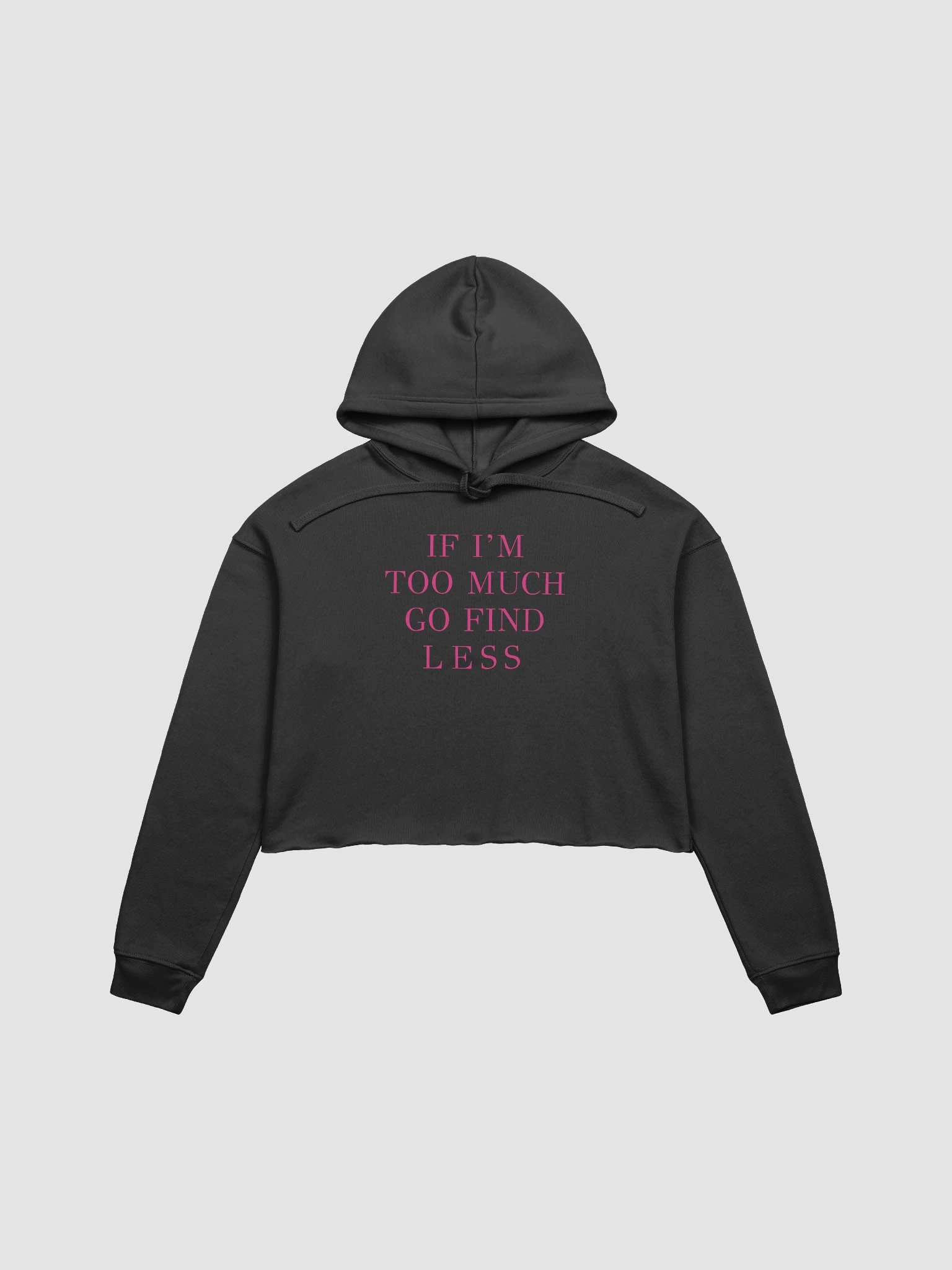 Empowerment Pink Fleece Crop Hoodie product image (1)