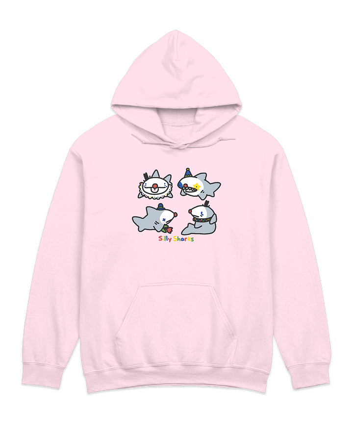 silly sharks hoodies🩷🩵🖤 product image (2)