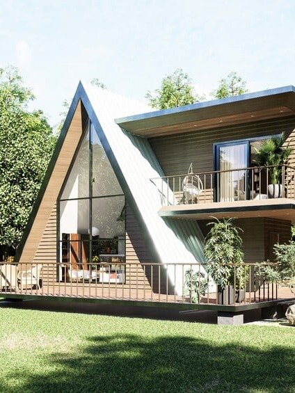 A Frame House 025 - Drawings\Blueprints CAD + PDF + 3D Model product image (1)