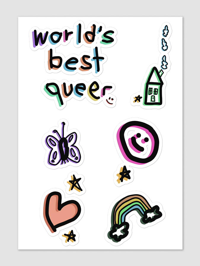 Worlds Best Queer Stikrs product image (1)