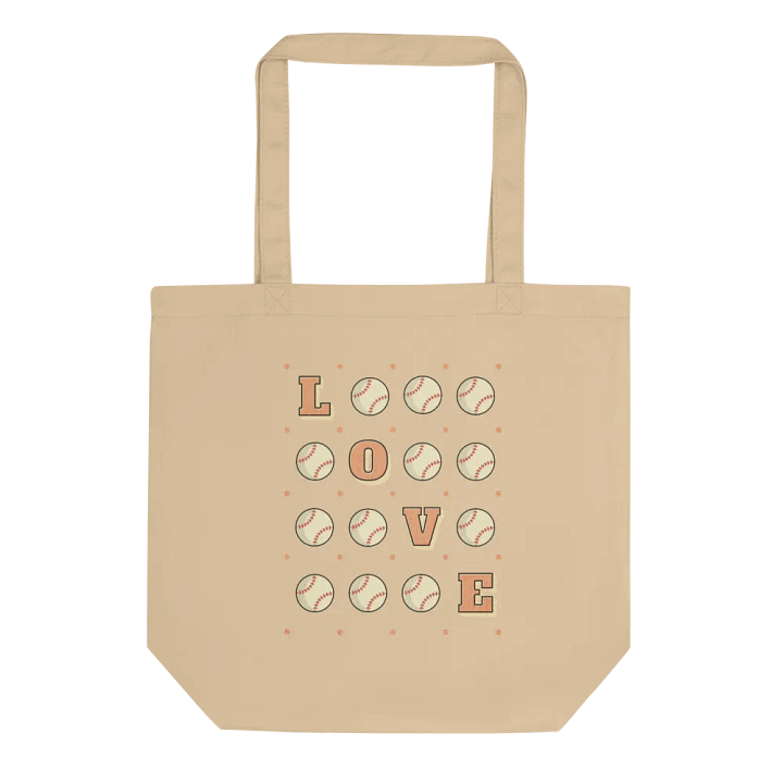 Love Baseball Square Eco Tote product image (1)