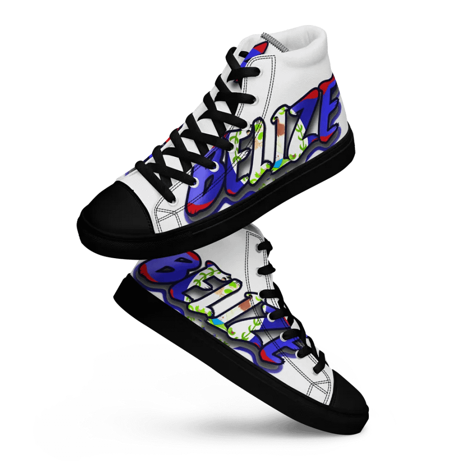 Belize @43 Independence Day Women's High Top Canvas Shoes product image (1)