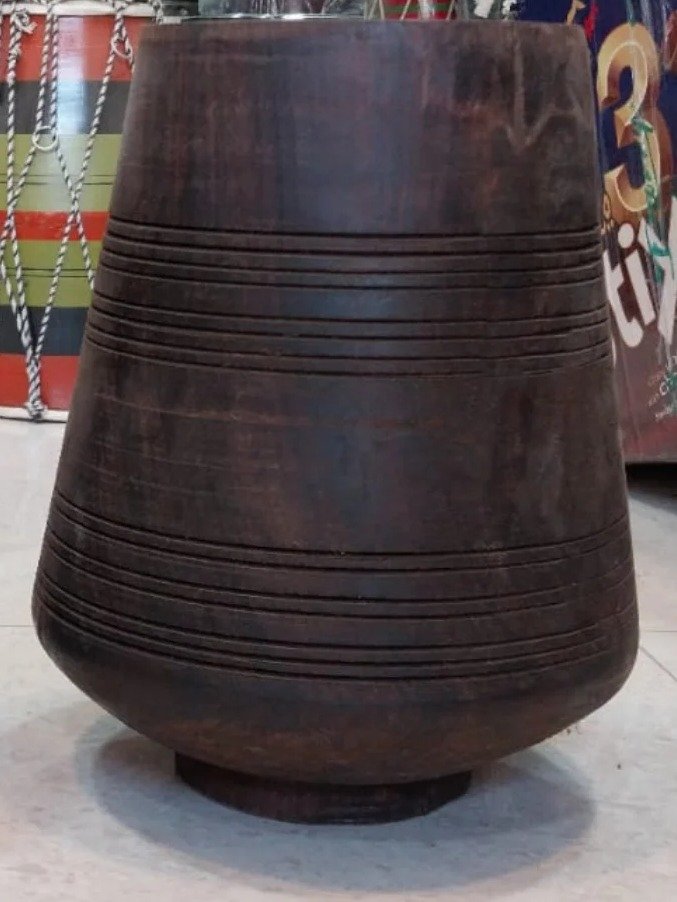 Black sheesham wood tabla product image (1)