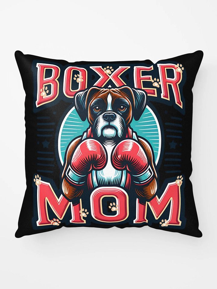 Boxer Mom Pillow: Boxer Dog with Boxing Gloves Design product image (1)