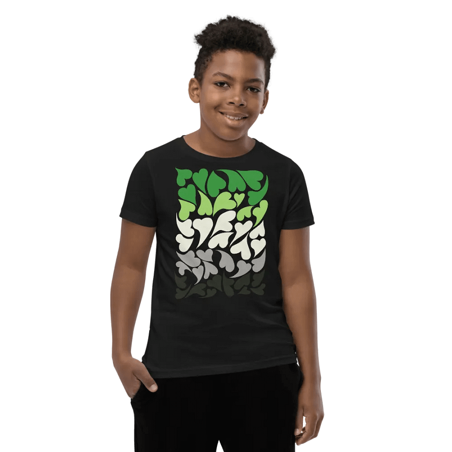 Nestled PRIDE Aromantic T-shirt (Youth) product image (10)