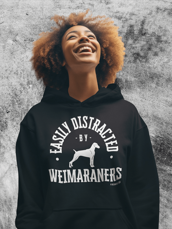 Easily Distracted (wht) - Lane Seven Premium Pullover Hoodie product image (1)