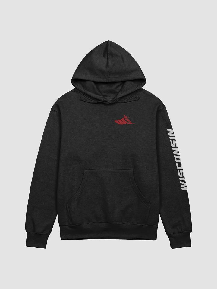 Wisconsin Waterski Hoodie (Black) product image (1)