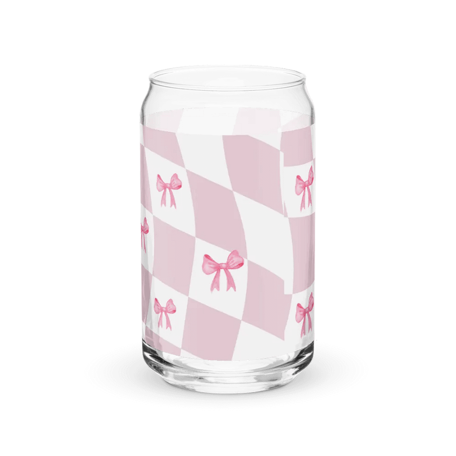 Pink Bows Can-Shaped Glass product image (7)
