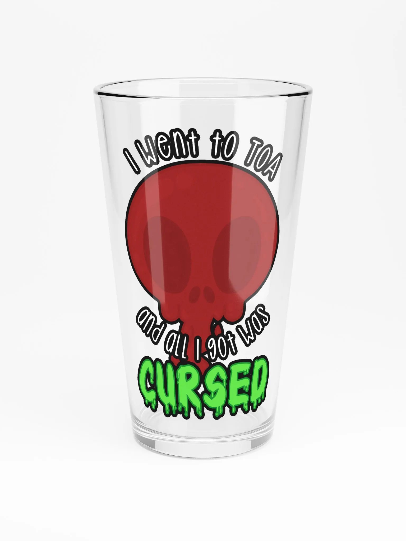 All I Got Was Cursed - Death Knight - Pint Glass product image (3)