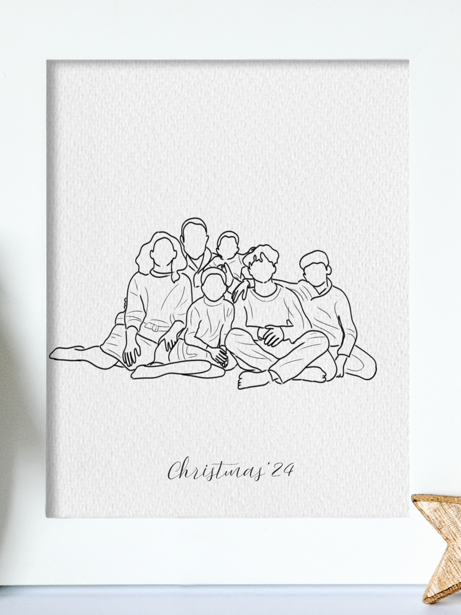 Custom line Art Portrait from Photo product image (8)