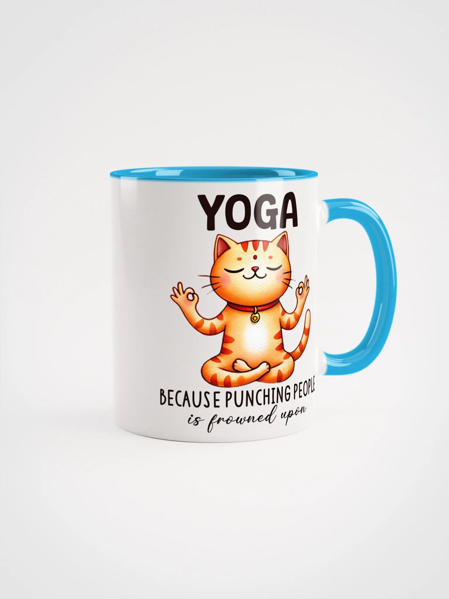 Yoga because punching people is frowned upon Mug product image (11)