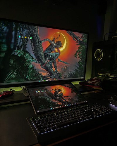 Finally i upgraded to a 4K 32 inch ✨😋 & the other display on my table is my Samsung Galaxy Book3 pro 360…
.
.
.
#setup #setup...