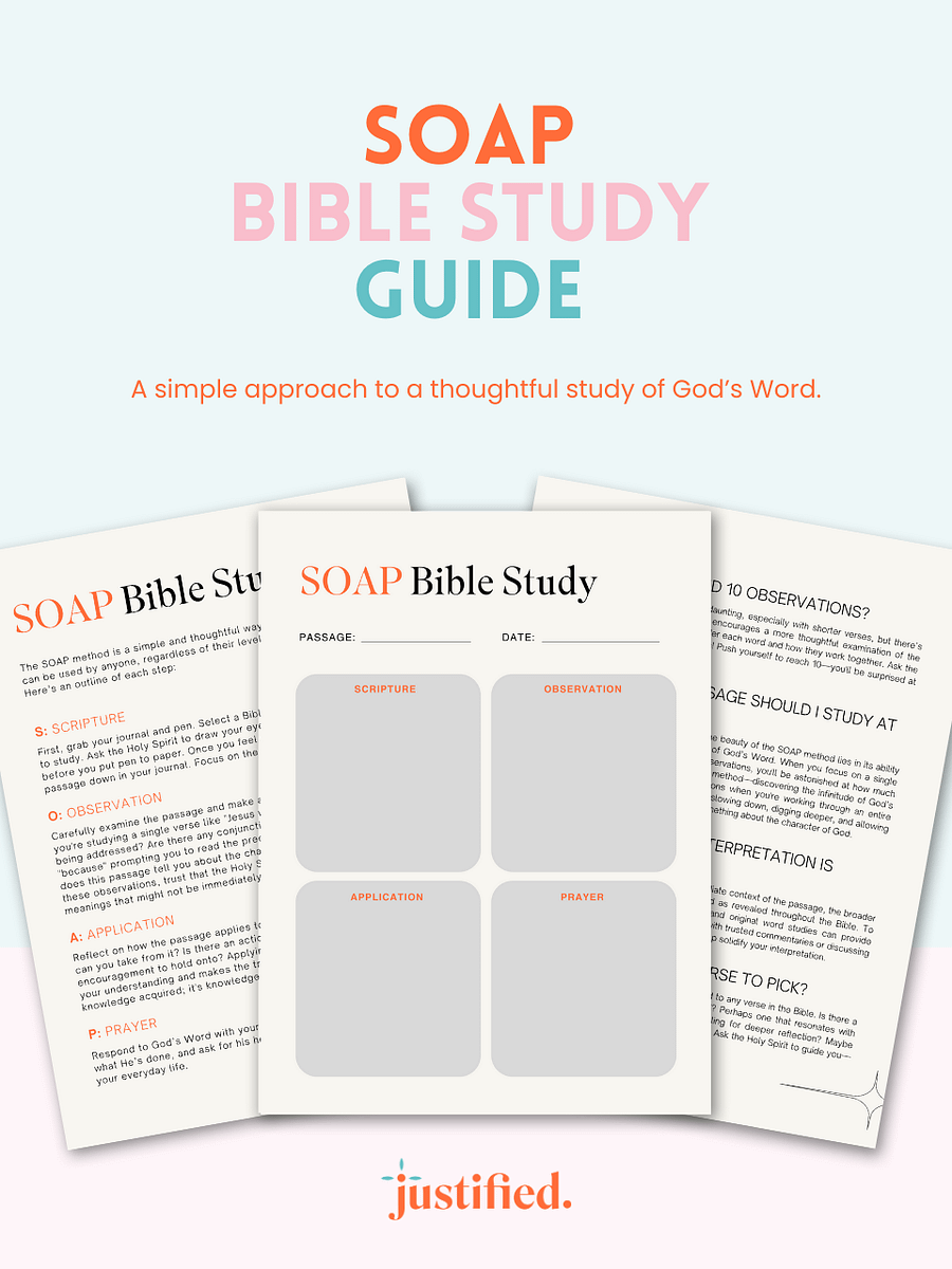 S.O.A.P. Bible Study Guide product image (1)