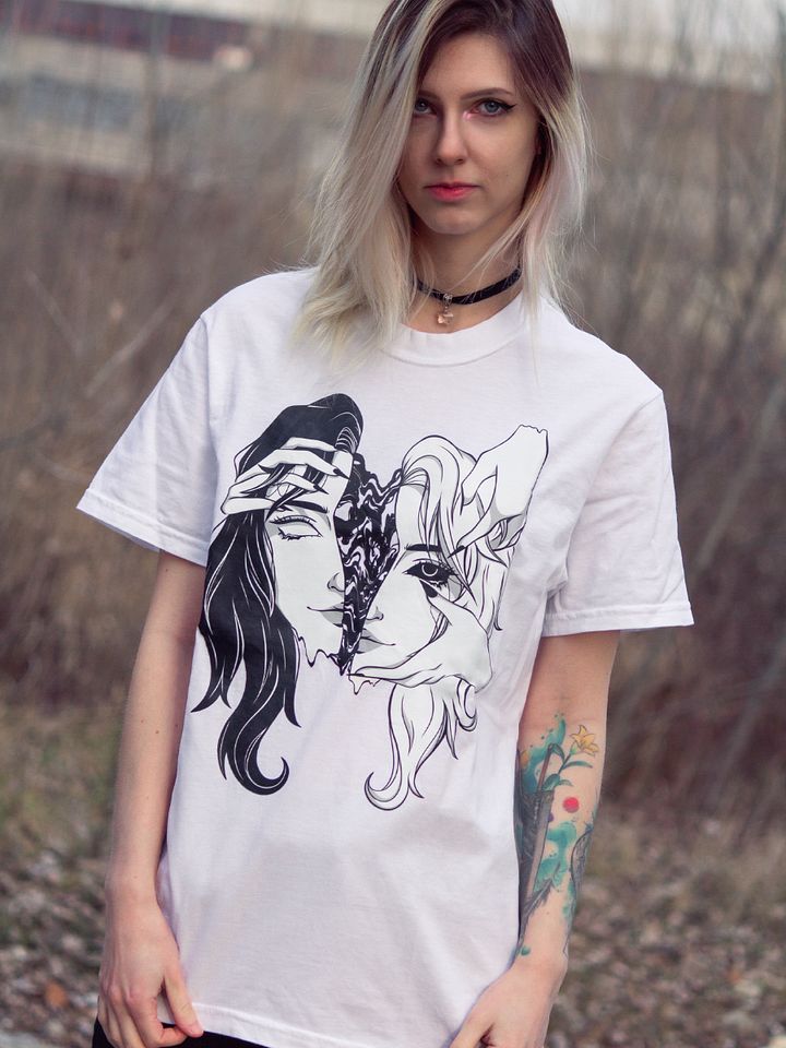 Shattered T-Shirt (White) product image (1)