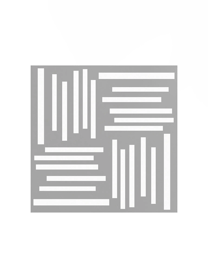 Minimalist geometry in grey and white Poster product image (1)